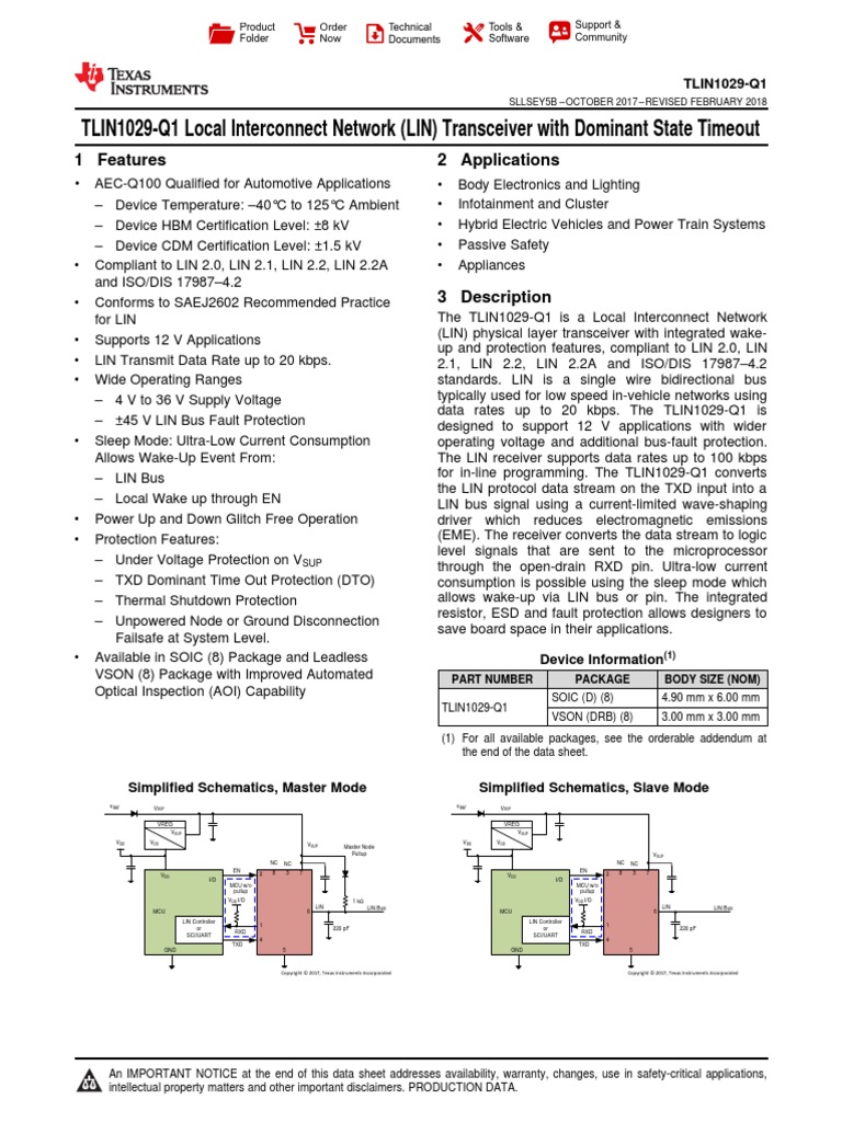 Tlin1029 q1 PDF | PDF | Electrostatic Discharge | Electromagnetism