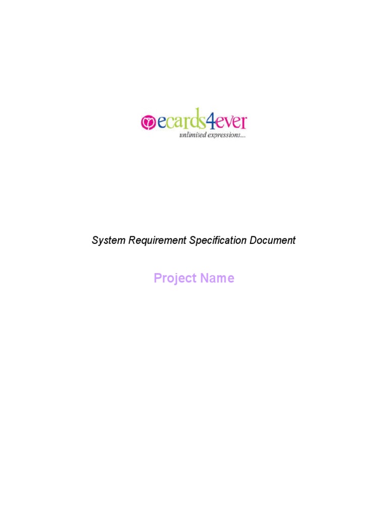 Project Name: System Requirement Specification Document | PDF ...