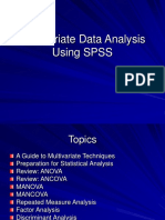 Multivariate Data Analysis Using SPSS