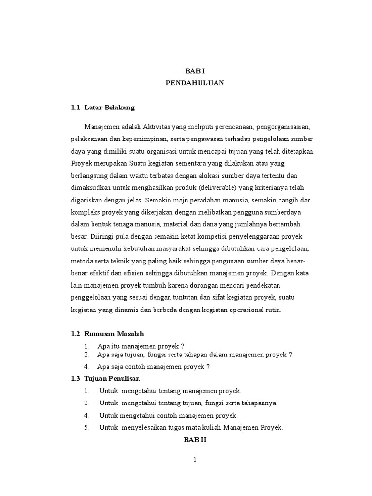 Tugas Mata Kuliah Manajemen Proyek Ilmusosial Id