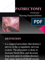 Sympathectomy Nursing Responsibilities