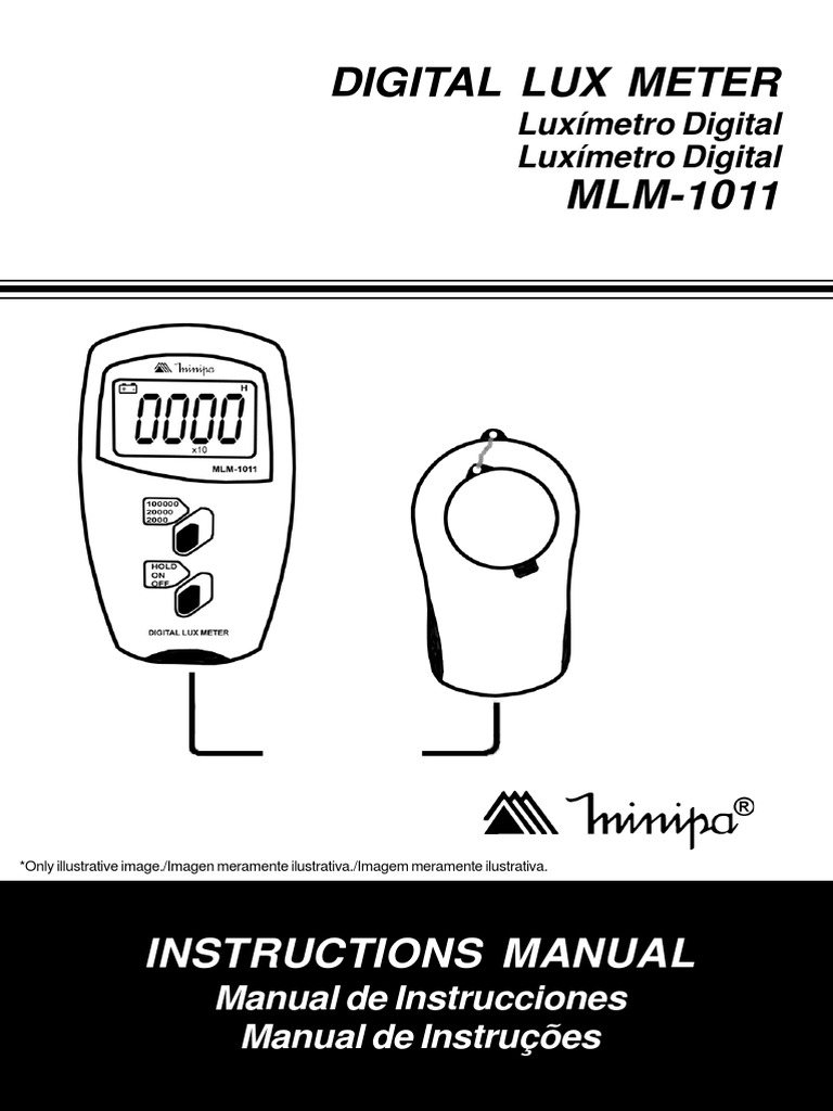 Digital Lux Meter Instructions Manual PDF Electrical Engineering