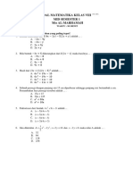 Soal Matematika Kelas Viii SMP Mid Semester 1 Mts Al-Marhamah