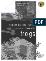 Hygiene Protocol For The Control of Disease In: Frogs