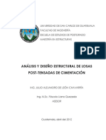 Analisis y Diseño estructural de losas postensada.pdf