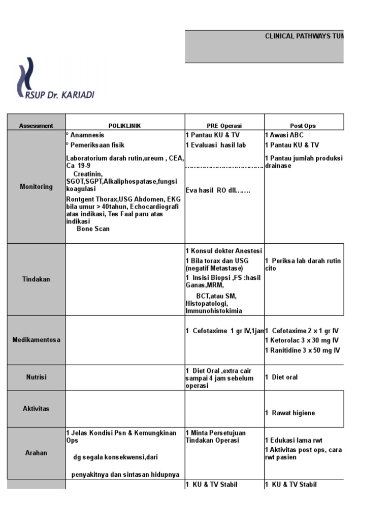 CLINICAL PATHWAY SNH 2016 Edit Baru 4 | PDF | Kesehatan Holistik