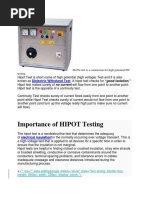 Importance of HIPOT Testing: Dielectric Withstand Test