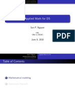 Applied Math For DS: Son P. Nguyen