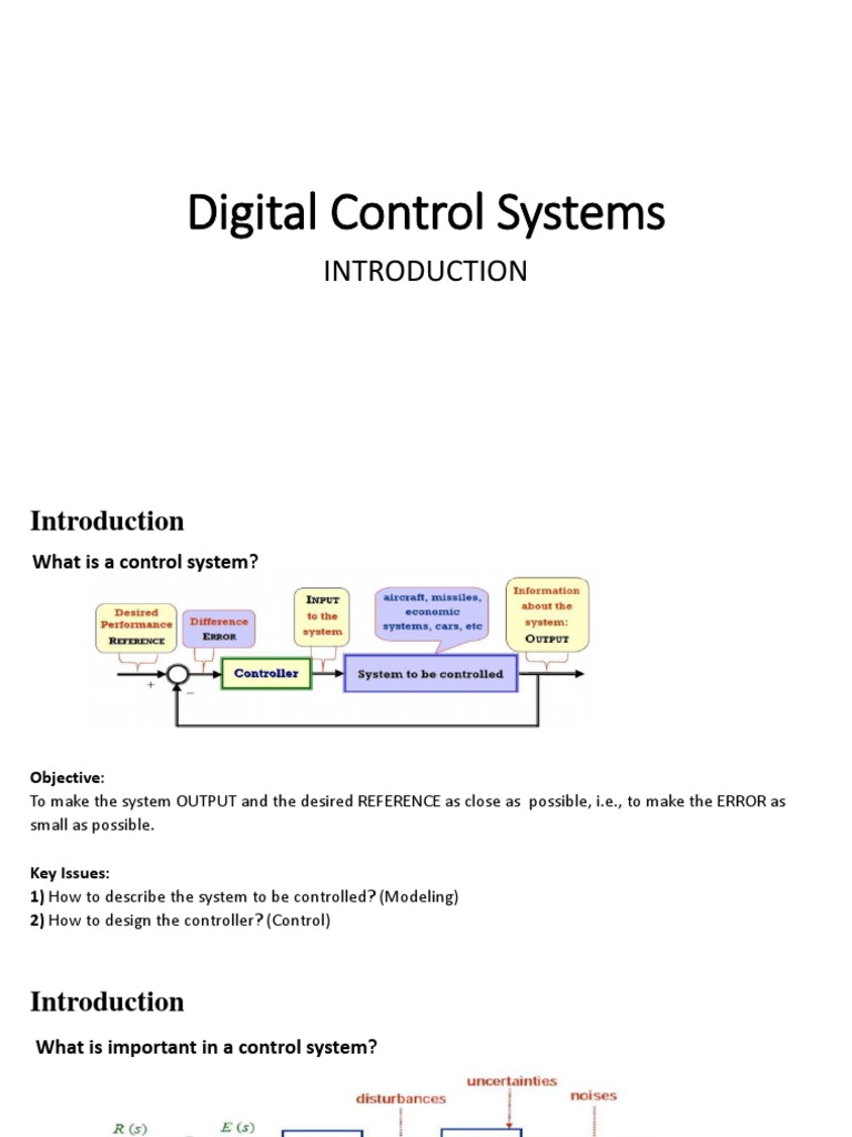 Introduction To Digital Control System | PDF | Discrete Time And ...