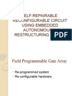 Self-Repairable Reconfigurable Circuit Using Embedded Autonomously Restructuring Cores