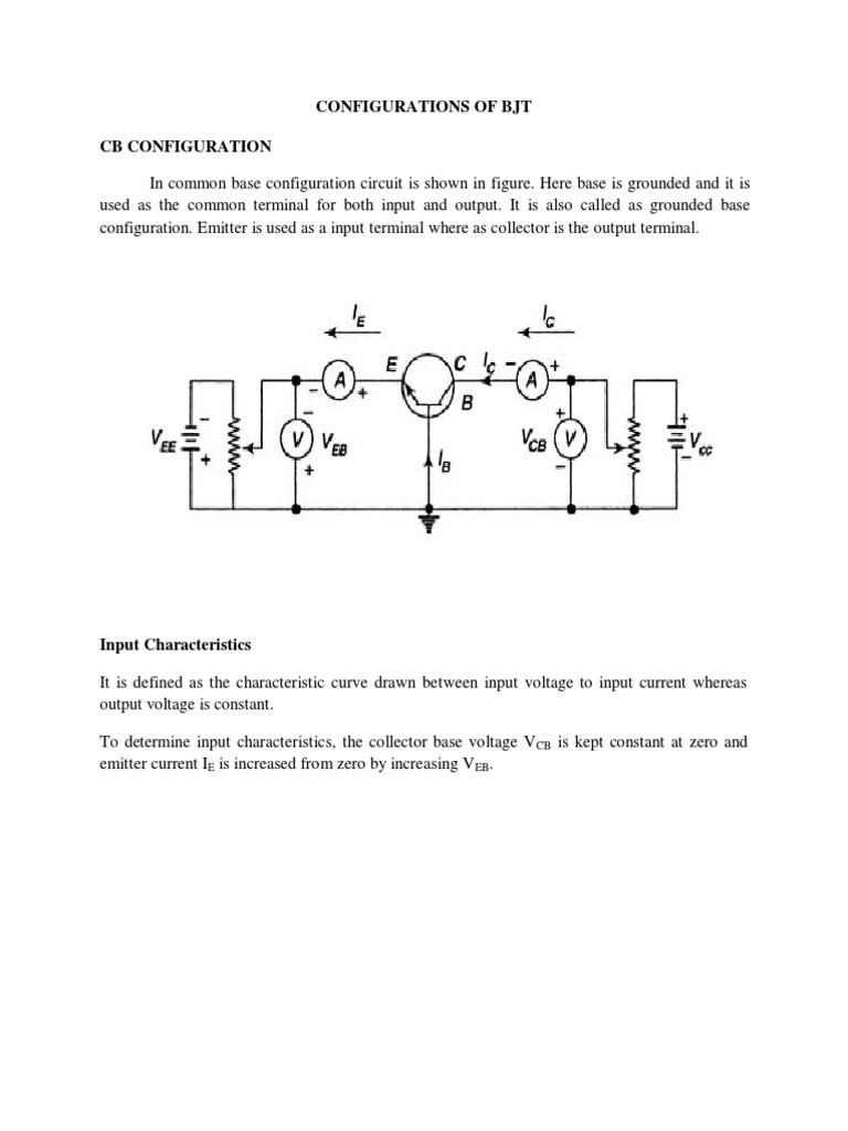BJT Configuration and Biasing PDF Bipolar Junction Transistor