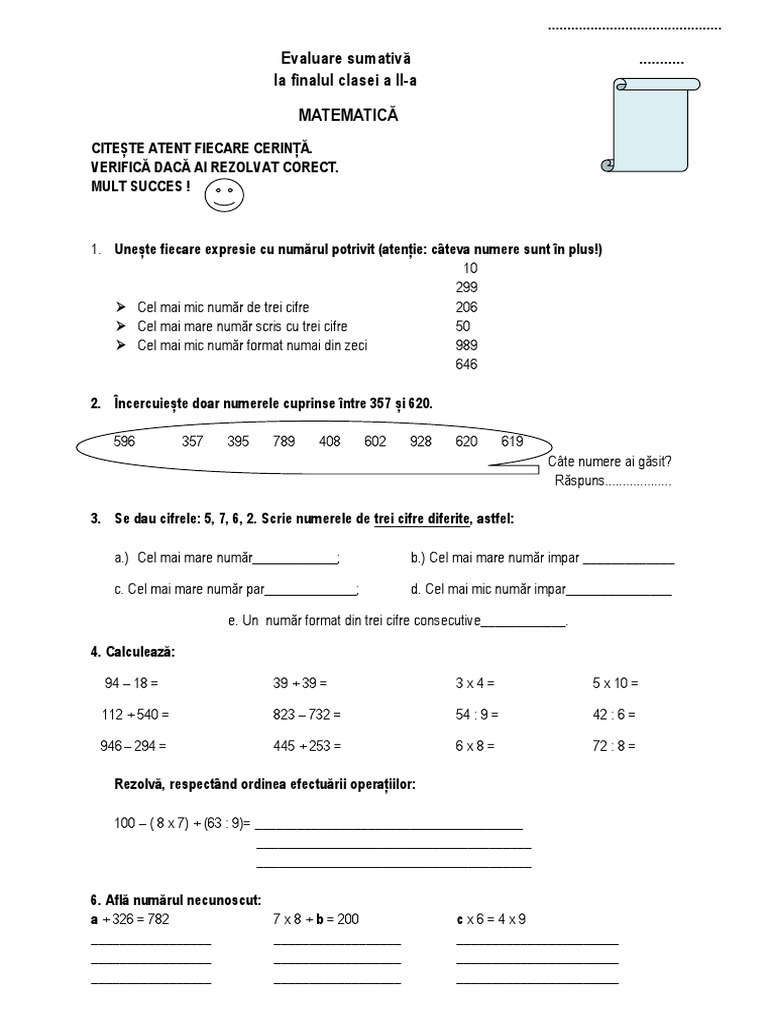 23 Test Matematica | PDF