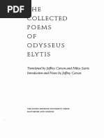 Odysseus Elytis-The Collected Poems of Odysseus Elytis-Johns ...