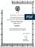 Sertifikat Akreditasi (A) UNY 2016-2021 PDF