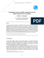 Willingness-To-Pay of Public Transport Users For Improvement in Service Quality