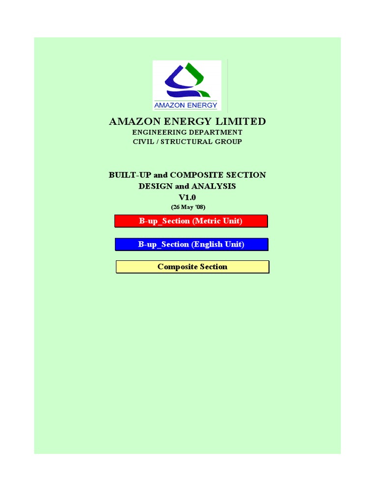Composite Section Design Analysis | PDF | Mechanical Engineering ...