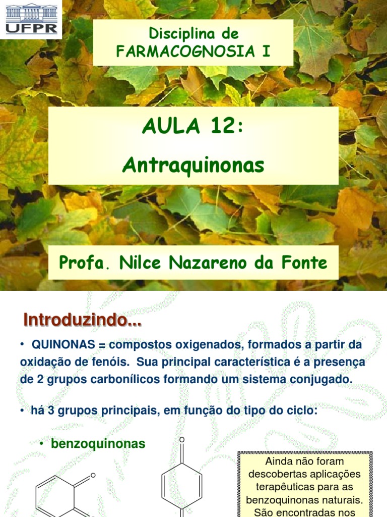 Antraquinonas PDF Química Produtos químicos
