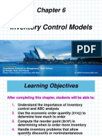 Inventory Control Models: To Accompany