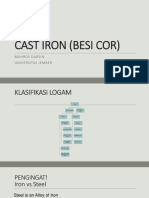Cast Iron (Besi Cor) : Mahros Darsin Universitas Jember