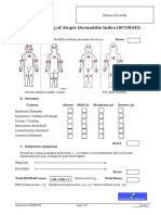 Severity Scoring of Atopic Dermatitis Index SCORAD