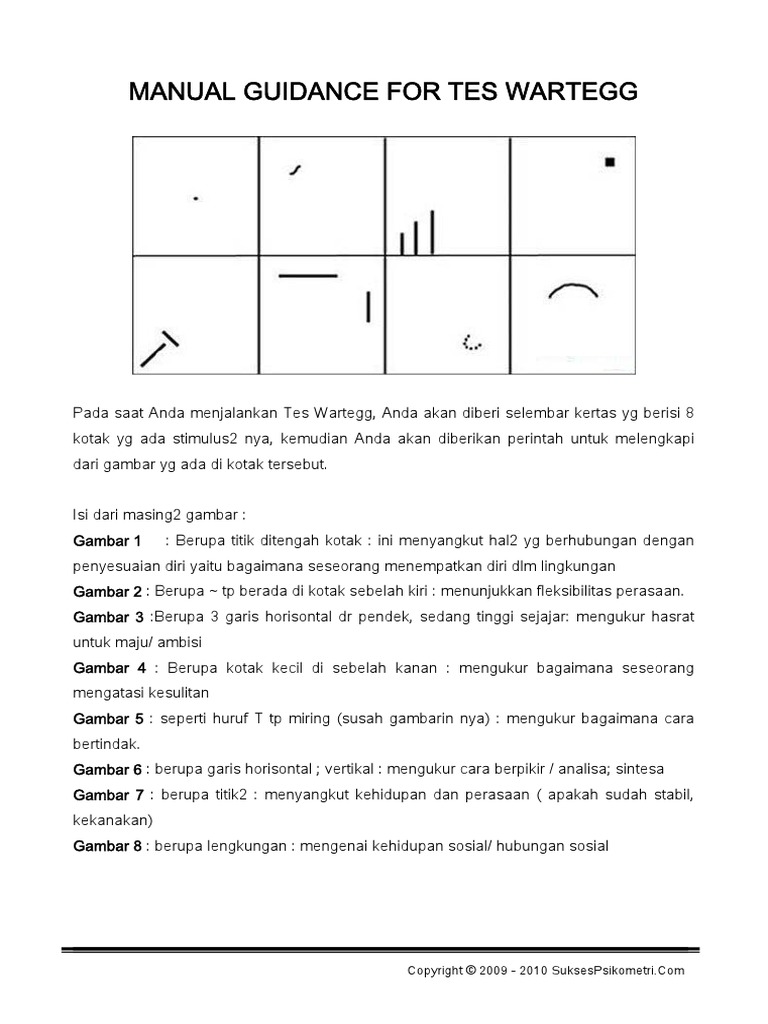 Wartegg Test Manual | PDF