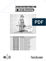 EWC Wall Mounting: Installation Instructions For