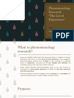 Phenomenology Research GRU