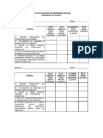 Pauta Evaluación de Desempeño Grupal