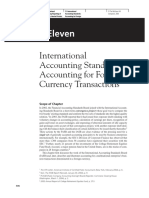 Eleven: International Accounting Standards Accounting For Foreign Currency Transactions