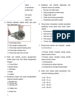 Soal Uas Pemeliharaan Sistem Rem Sepeda Motor