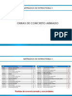 Metrados de estructuras de concreto armado: Zapatas, vigas de cimentación