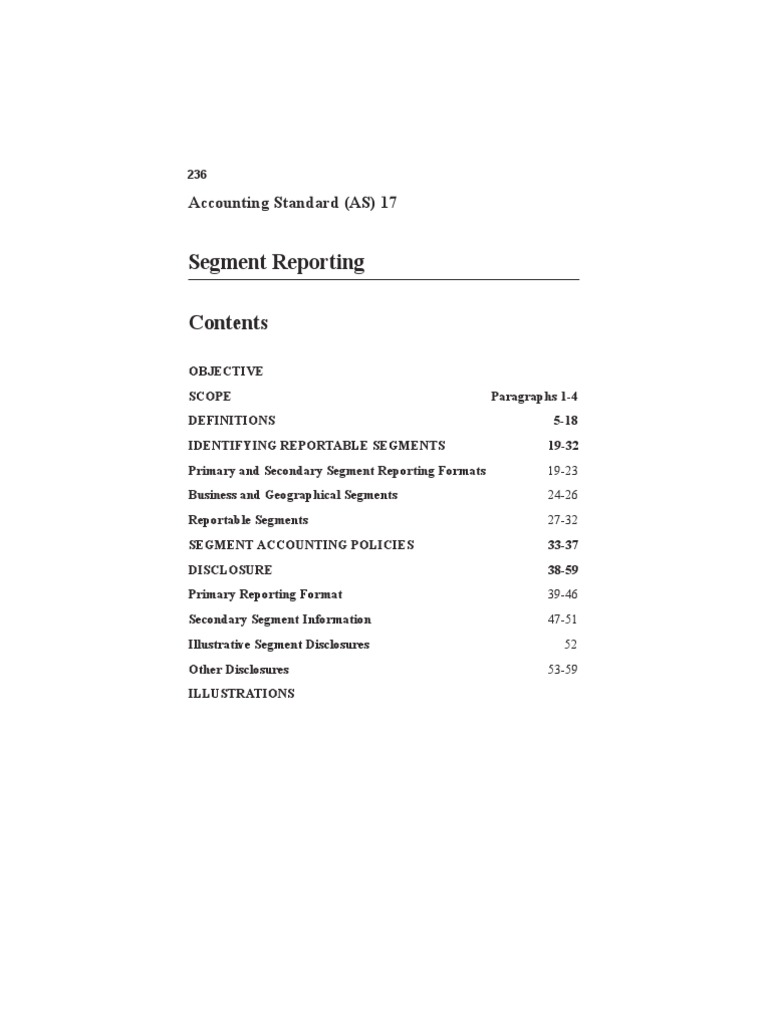 AS 17: Segment Reporting Guidelines | PDF