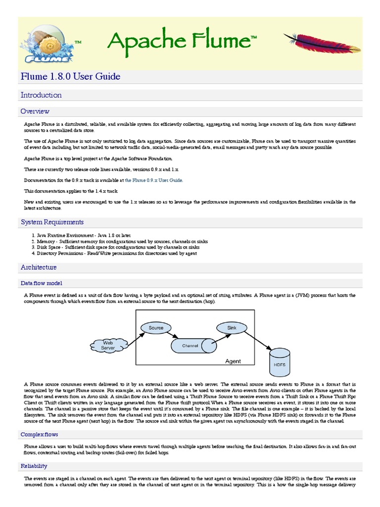 Flume User Guide | PDF | Command Line Interface | Transport Layer Security