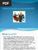 How To Write A Successful CV