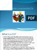 How To Write A Successful CV