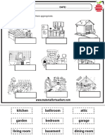 House parts worksheet