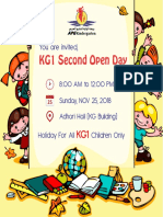 KG1 Second Open Day