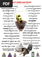 Download Multilingual Dont Drink and Drive Poster by Shohreh Fleming SN3938951 doc pdf