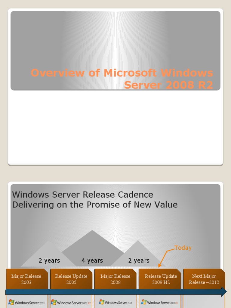 Overview of Microsoft Windows Server 2008 R2 | PDF | Active Directory ...