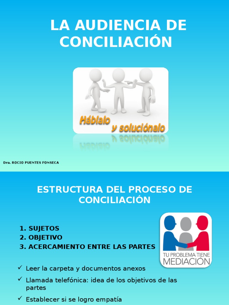 Etapas de La Audiencia de Conciliación | PDF | Justicia | Crimen y ...