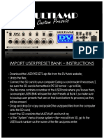 DV Mark Custom Presets Instructions 2017