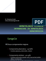 Investigatii Hematologice + Hematopoeza