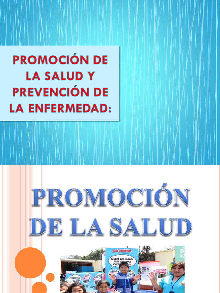 Promocion De La Salud Y Prevencion De La Enfermedad Pdf Salud