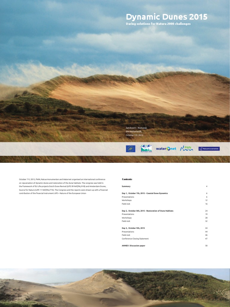 Rapport Conference Dynamic Dunes 2015 | PDF | Dune | Beach