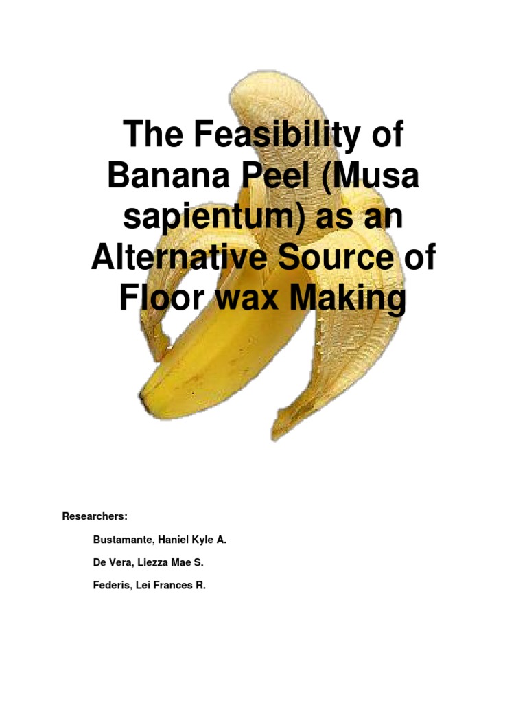 Banana peel floorwax ingredients image