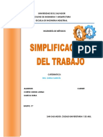 Simplificacion Del Trabajo