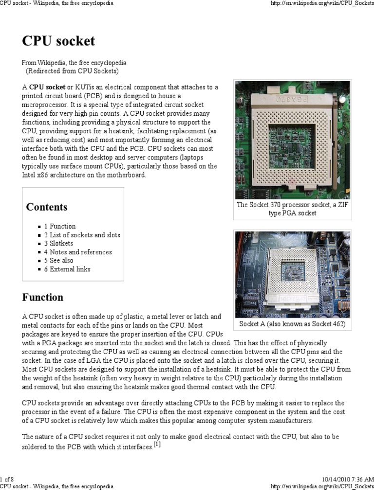 CPU Socket Wikipedia, The.. PDF Advanced Micro Devices X86