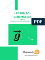 Cinemática: Fórmulas e Dicas para a Prova