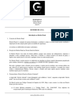 Roteiro de Aula - Aula 01 - Introdução Ao Direito Penal PDF