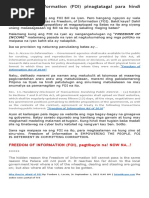 Freedom of Information (FOI) Pinagtatagal para Hindi Sila Tamaan?